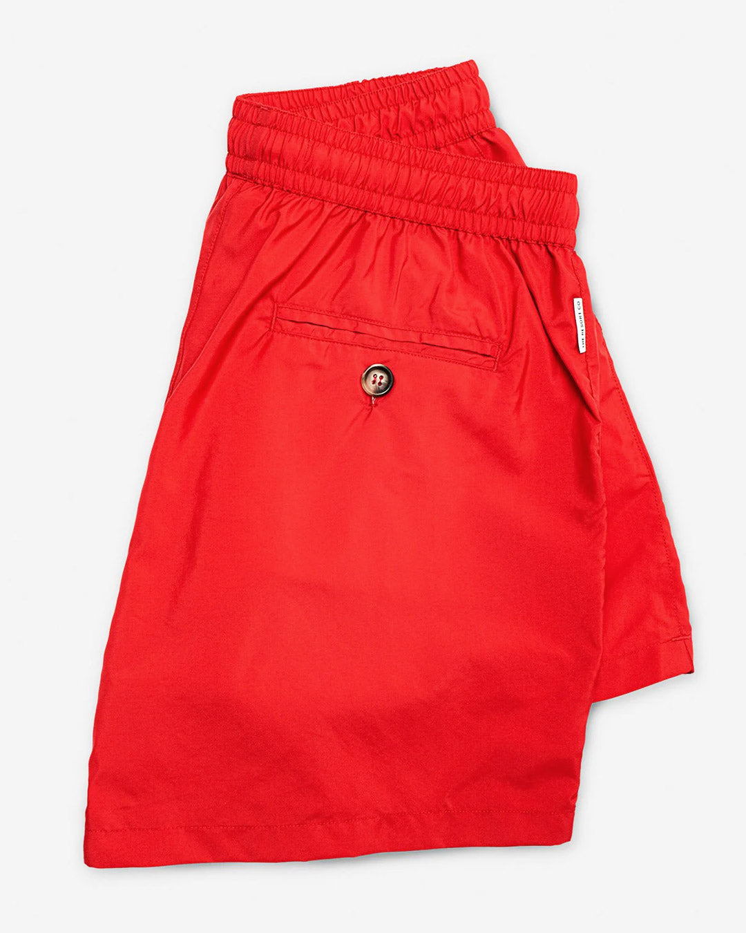 Red Classic Drawstring Swim Shorts