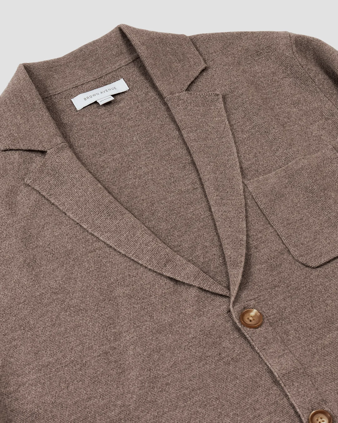 Taupe Merino Knitted Riviera Blazer
