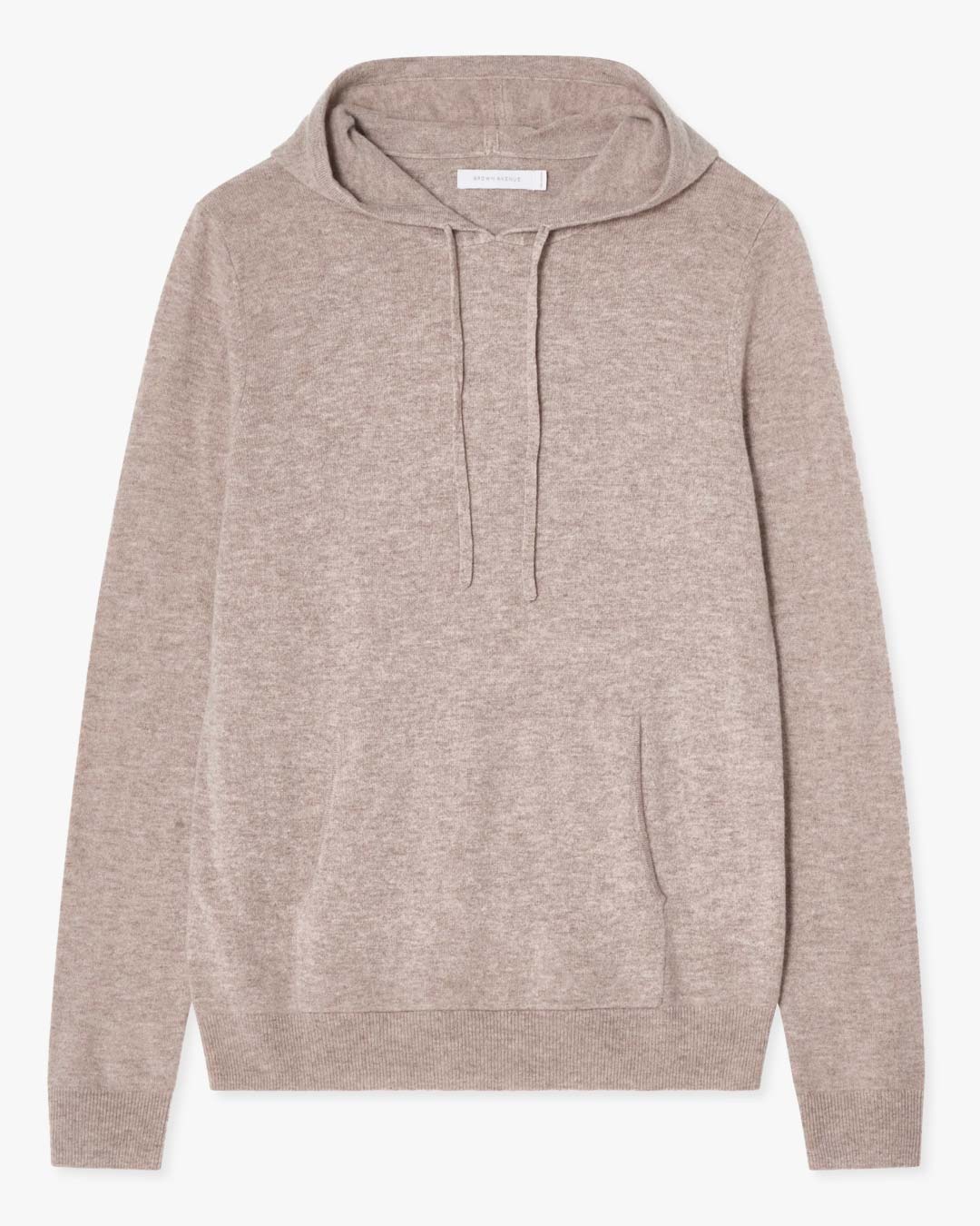 Taupe Wool Cashmere Hoodie