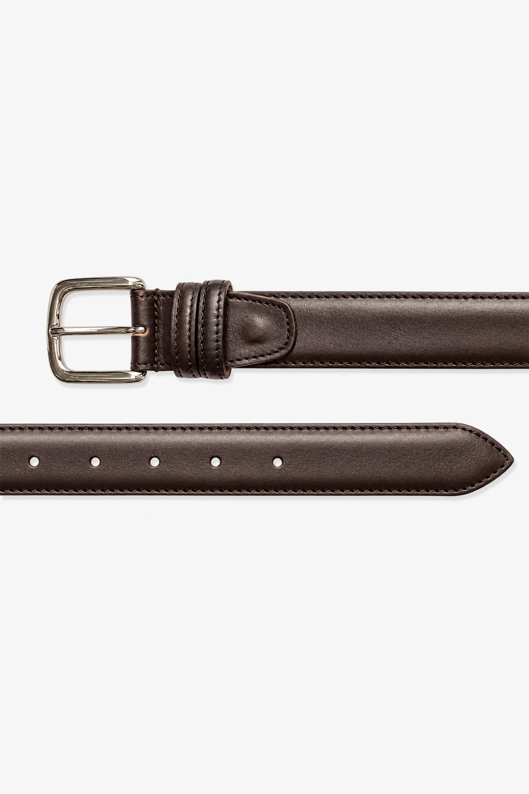 Dark Brown Leather Small Belt
