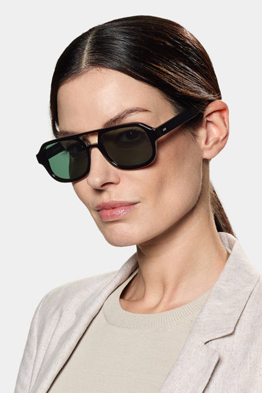 Gianni Eco Black Bottle Green Sunglasses