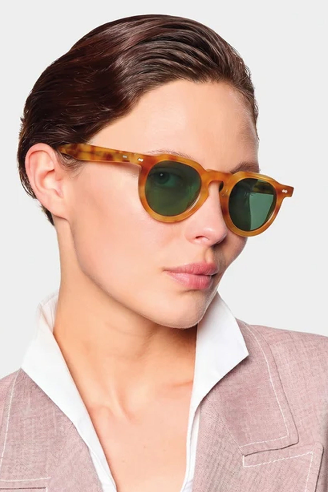 Hem Eco Golden Havana Bottle Green Tailored Edition Sunglasses